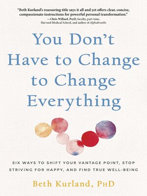 You Don't Have to Change to Change Everything - ebook